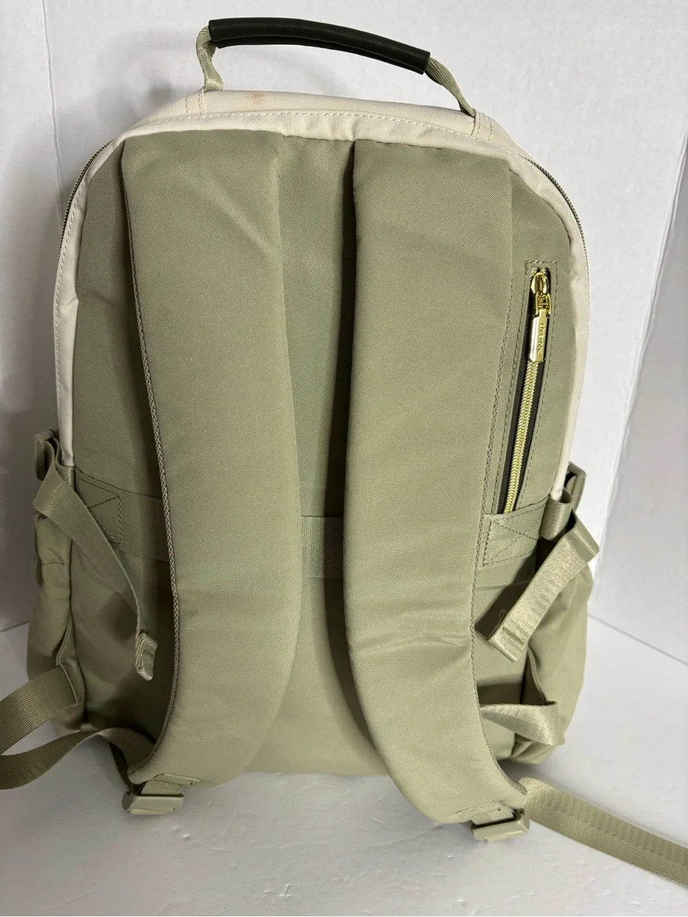 Lovevook Cream & Olive Green Backpack